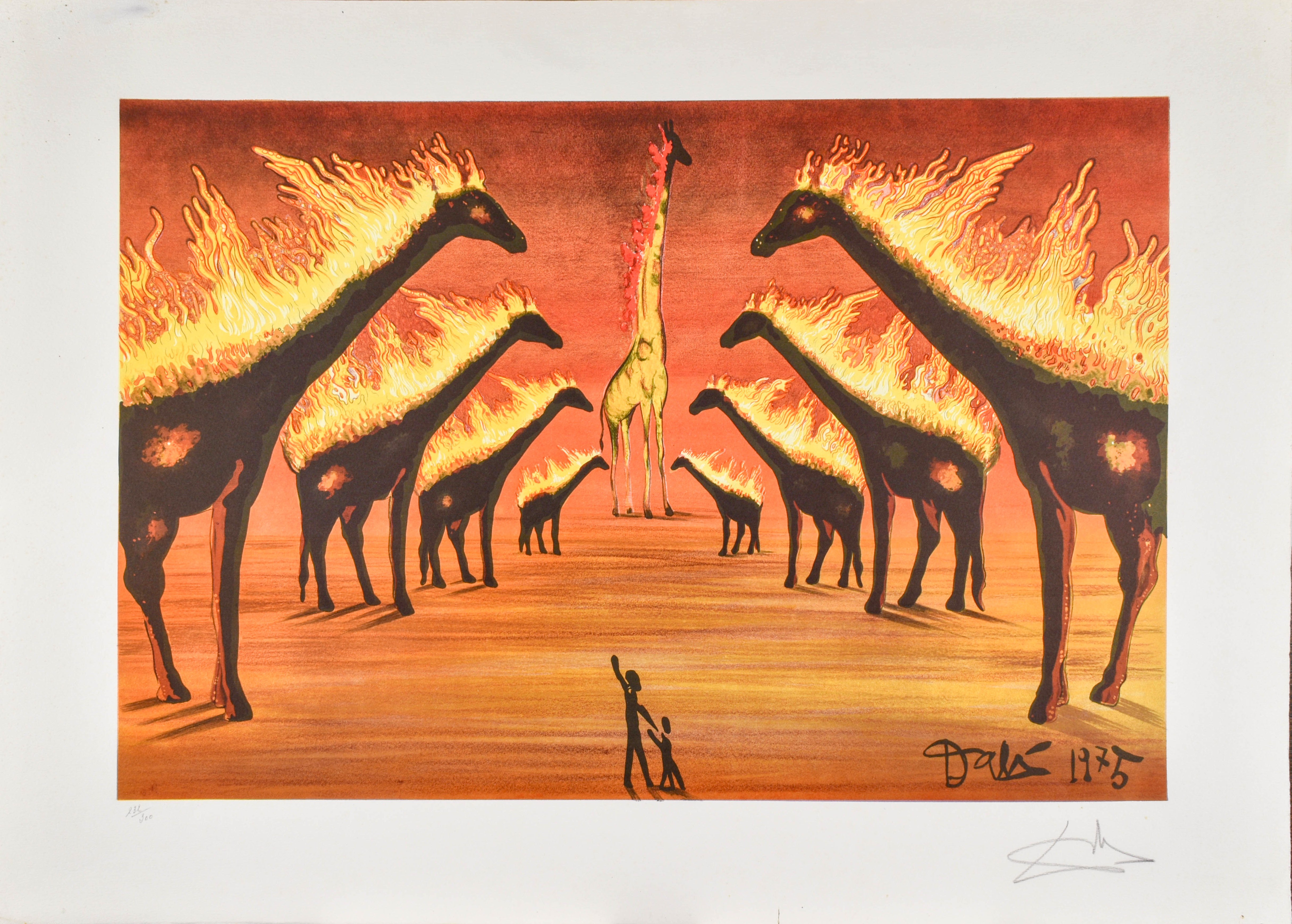 Giraffe Avignon by Salvador Dalí, 1975