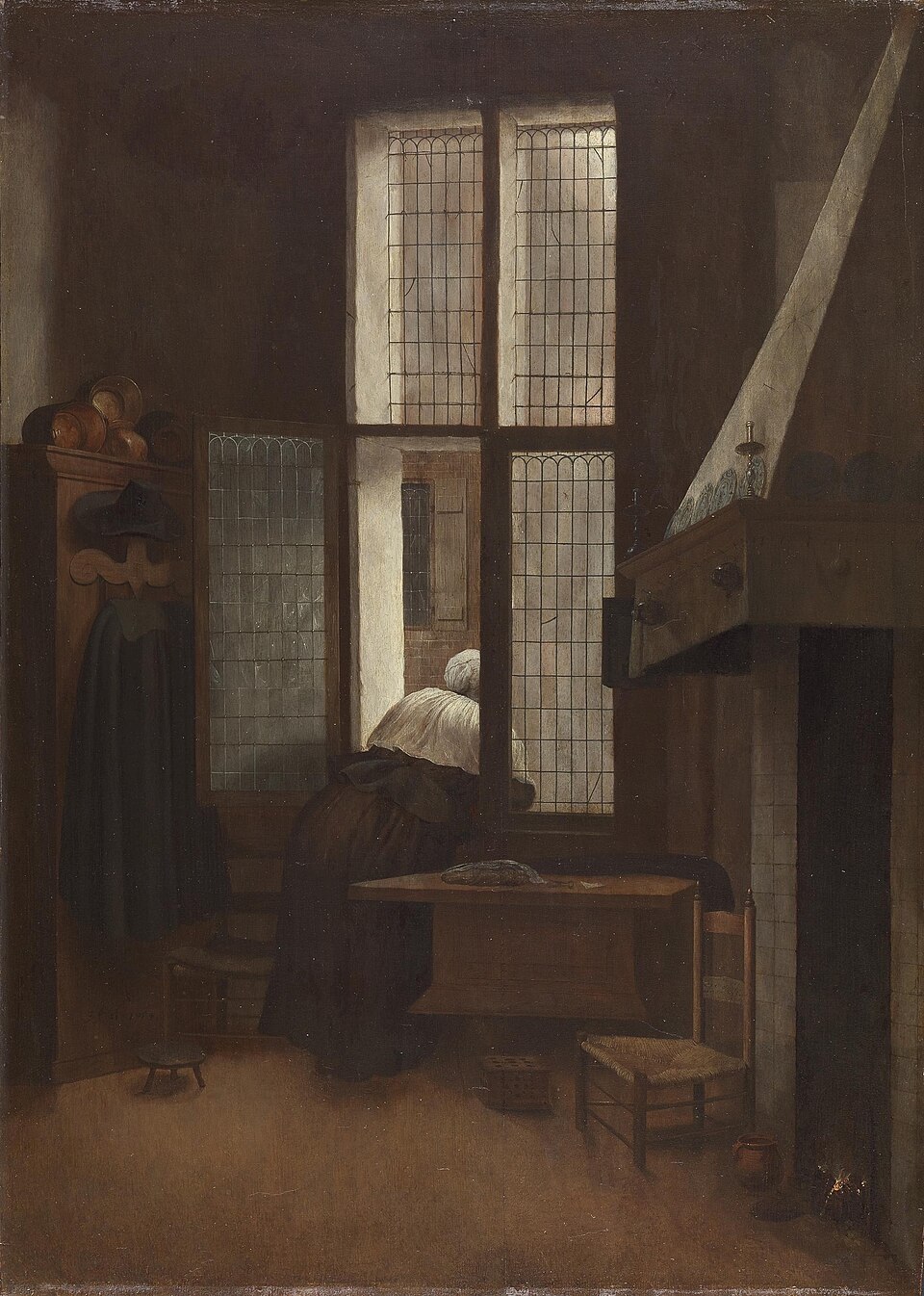 Woman at a Window by Jacobus Vrel