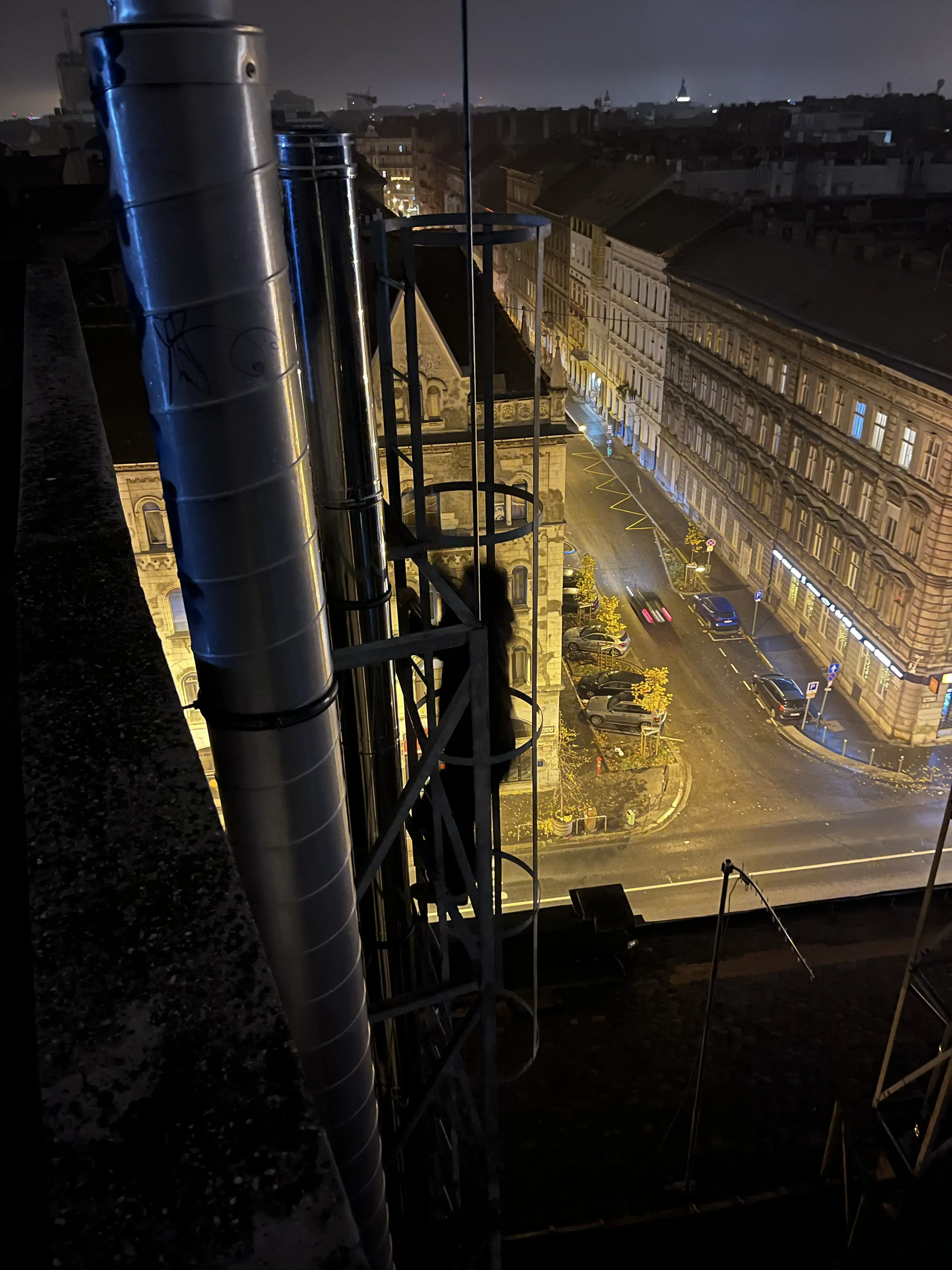 Sketchy Unfinished Building in Budapest