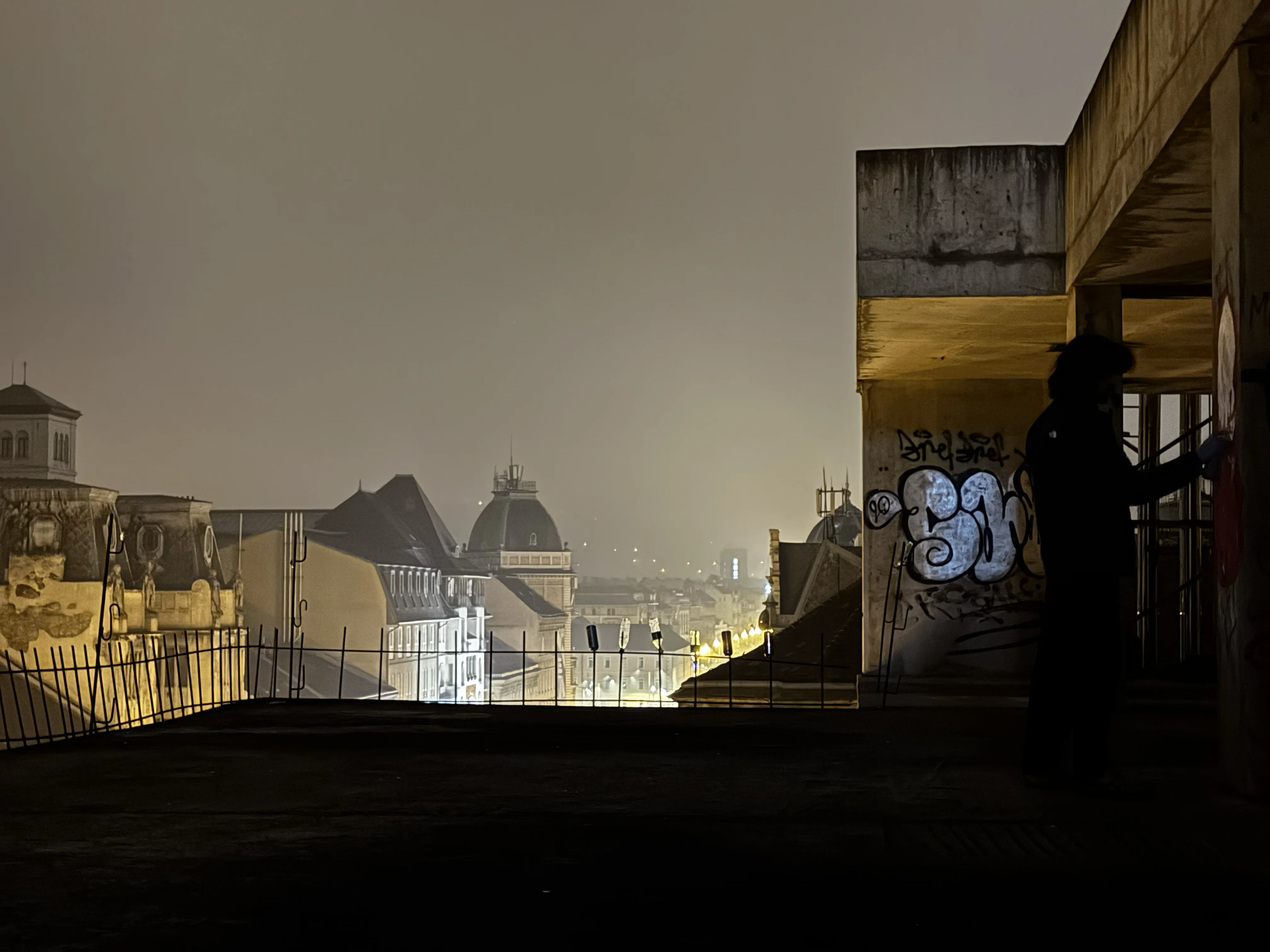 Sketchy Unfinished Building in Budapest